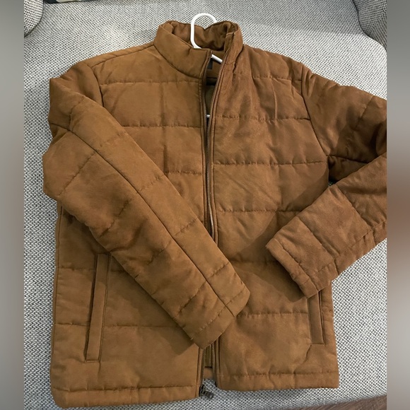 Banana Republic - Small Vegan Suede light Puffer jacket - Picture 4 of 7